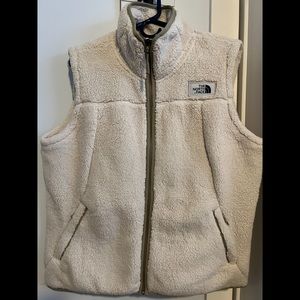 Northface Cream Fleece Vest